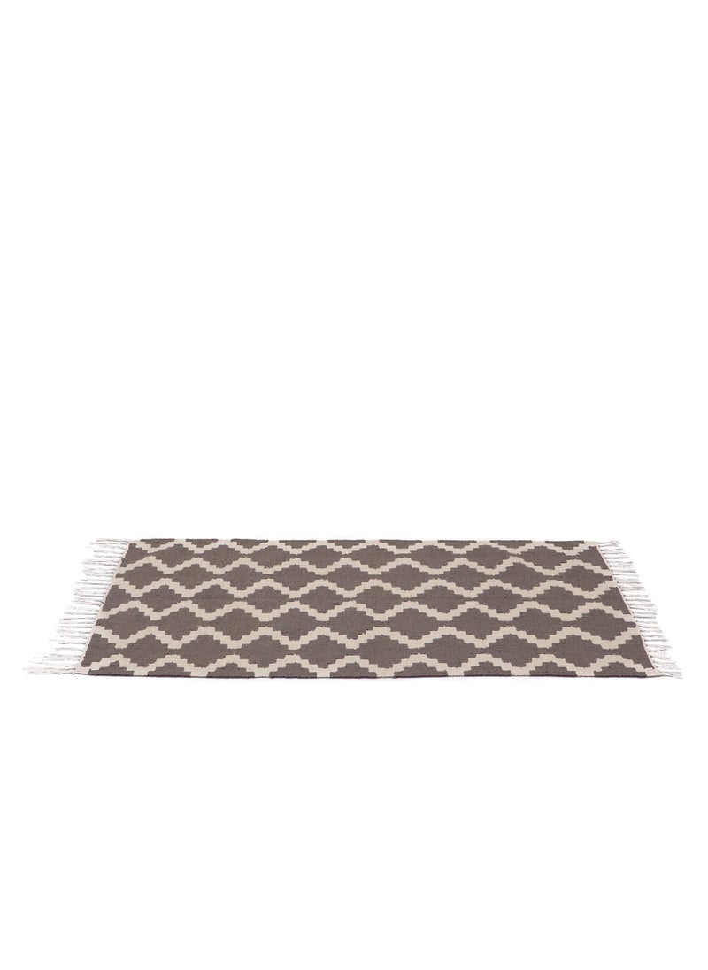 Bazaar Misr Diamond Kilim rug Grey White  - Image 5