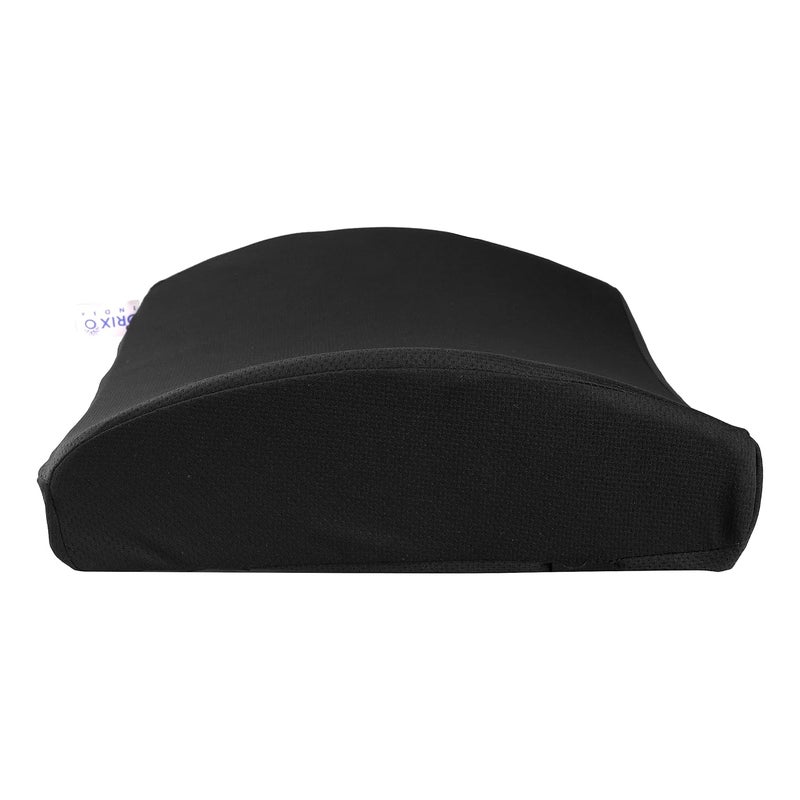 IDITRI EXPORT Memory Foam Chair Cushion for Back Pain Relief Orthopedic Lumbar Support Backrest Pillow for Office Chairs Cars Black Pack of 1 - Image 2