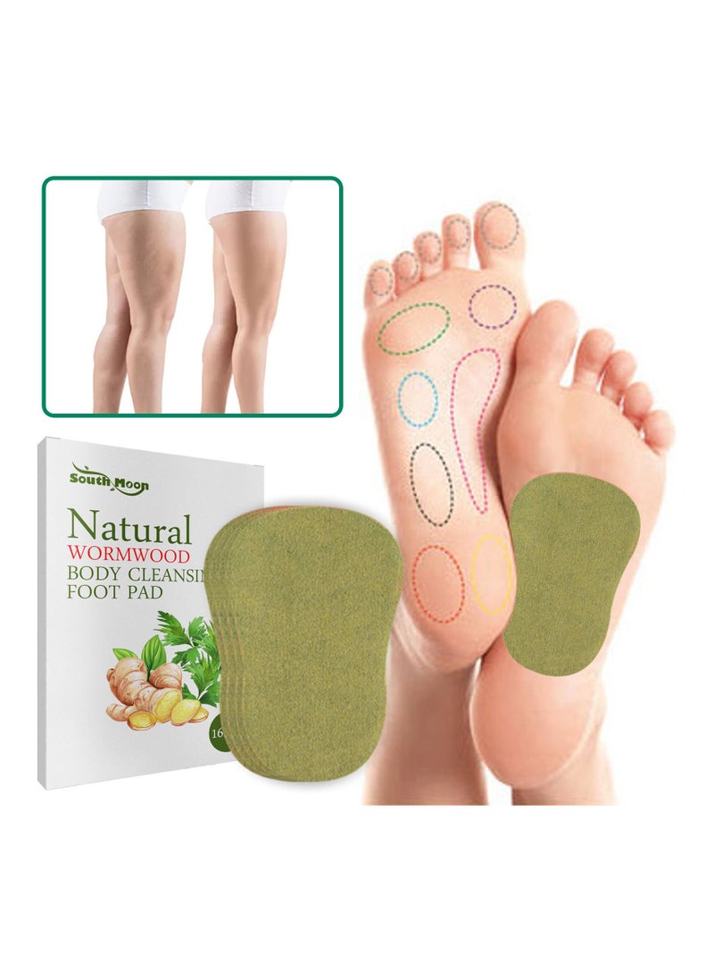 SOUTH MOON Natural Wormwood Body Cleansing Foot Pad 16 Pcs  - Image 2