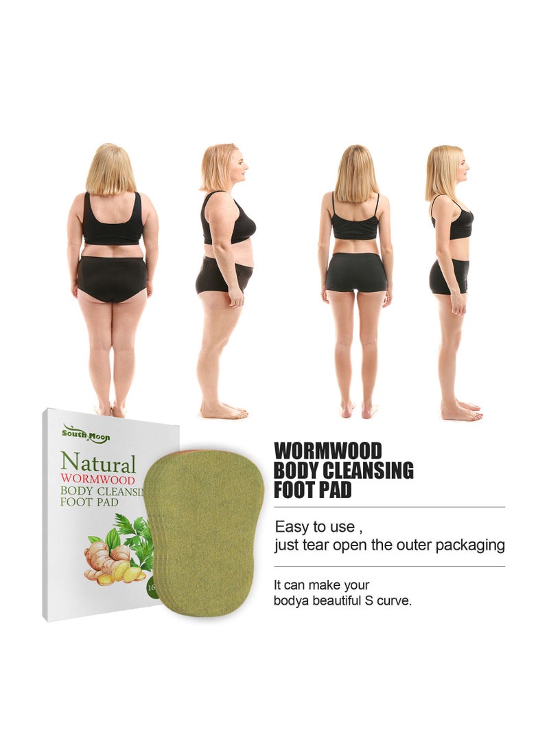 SOUTH MOON Natural Wormwood Body Cleansing Foot Pad 16 Pcs  - Image 3