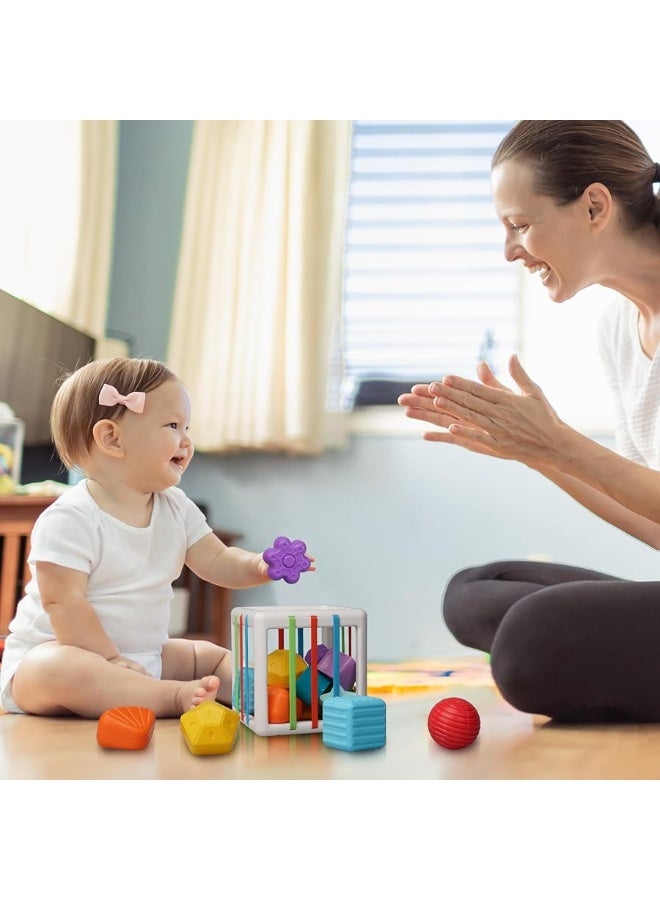 LiKee Toddler Montessori Toys for 1 Years Old Boy Girl Birthday Cube - Image 1