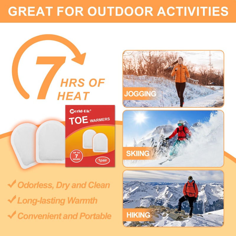 Blobuste Foot Warmers for Feet, Feet Warmers for Women Men, Toe Warmers for Feet, Insole Foot Warmers Disposable, Ultra Thin, Air Activated, 6 Pair - Image 3