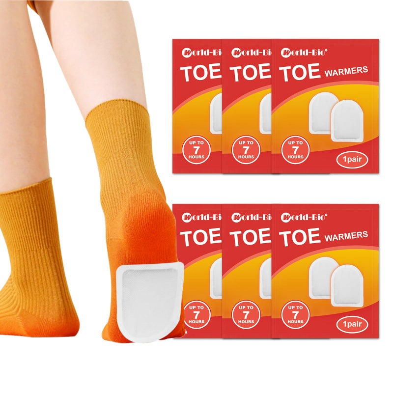 Blobuste Foot Warmers for Feet, Feet Warmers for Women Men, Toe Warmers for Feet, Insole Foot Warmers Disposable, Ultra Thin, Air Activated, 6 Pair - Image 1