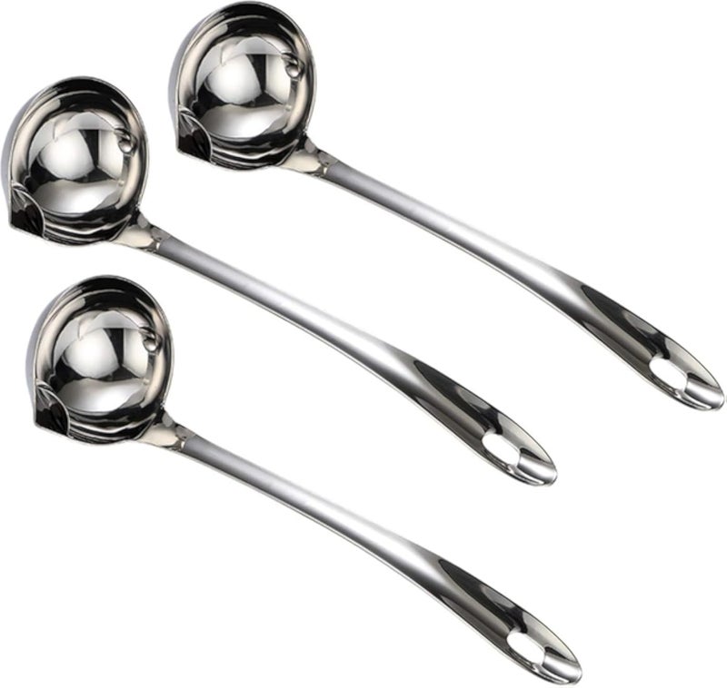Oil Filter Scoop for Fried Foods â€“ No More Excess Oil! Get Healthier Food with This Rustproof Ladle by FASHION.HOME