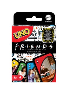 Mattel Games UNO  Friends  Card Game, Family, Adult and Party Game Night, 2 to 6 Players, Collectibles Inspired by the TV Series  - Image 1