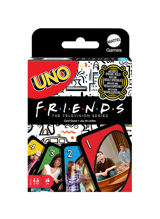 Mattel Games UNO  Friends  Card Game, Family, Adult and Party Game Night, 2 to 6 Players, Collectibles Inspired by the TV Series  - Image 1