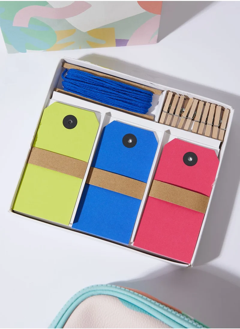 Typo Tag, Twine & Peg Set