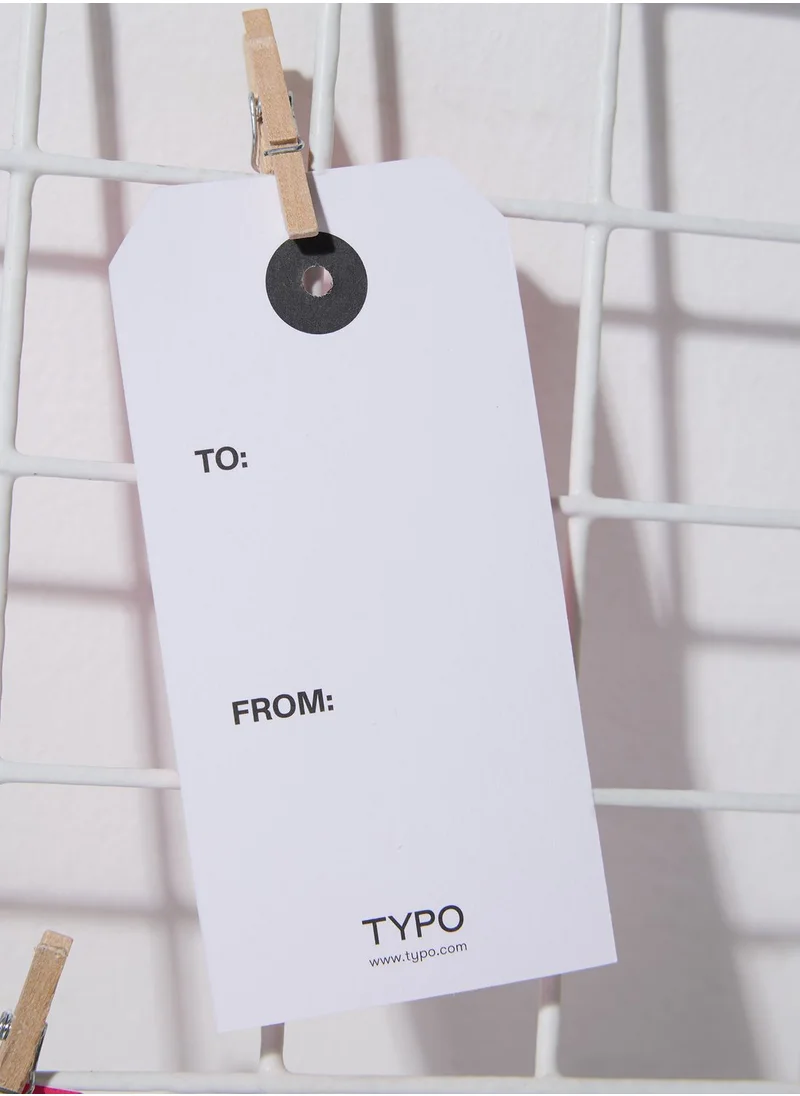 Typo Tag, Twine & Peg Set