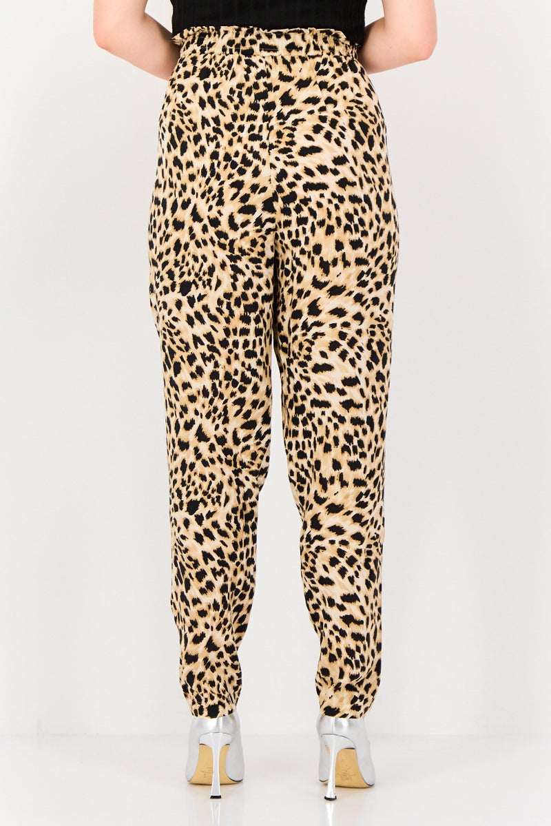 DOROTHY PERKINS Women Regular Fit Animal Print Straight Pants, Multicolor - Image 2