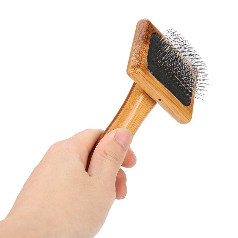 فرشاة تمشيط الحيوانات الأليفة اليدوية لإزالة تساقط شعر الكلاب والقطط بدون طاقة - Image 3