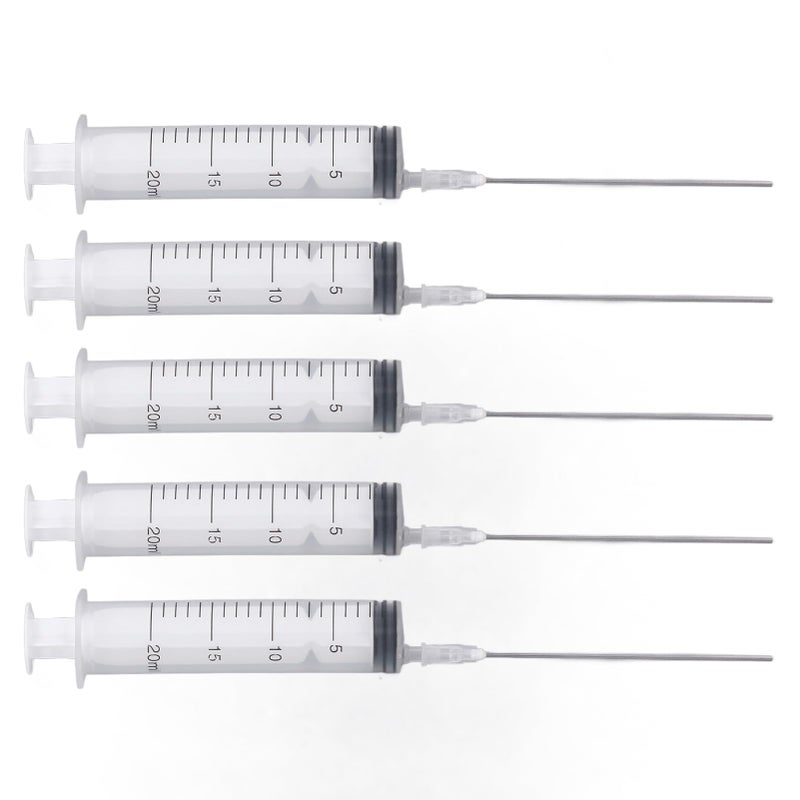 Ink Cartridge Refill Tool Kit With 5Pcs 20ml Syringes And 5Pcs 10cm Flat Needles - Image 3
