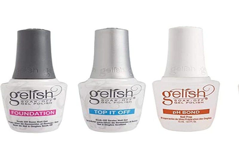 Gelish Terrific Trio Essentials 15 Milliliter Basic Care Soak Off Manicure Gel Nail Polish Kit with Foundation pH Bond and Top It Off Gel - Image 2