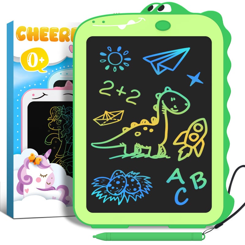 CHEERFUN هدايا عيد الميلاد للأطفال لوح كتابة LCD للأطفال ألعاب 8.5" ألعاب تعليمية للأطفال لوح رسم ألعاب الديناصورات للأولاد والبنات من 3 إلى 7 سنوات أفكار هدايا عيد الميلاد لوح رسم مضيء - Image 1