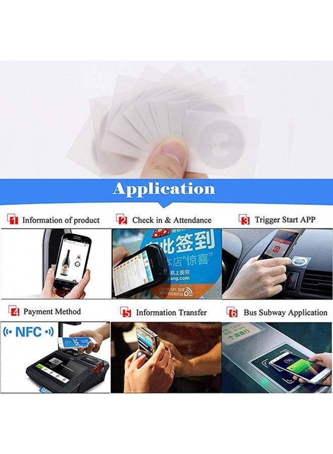 Timeskey NFC 20 Pack Mifare Classic 1k NFC Tag RFID Sticker 13.56mhz RFID NFC Tags Classic 1k ISO14443A RFID Smart 25mm Adhesive Smart NFC Tags by Timeskey NFC - Image 4