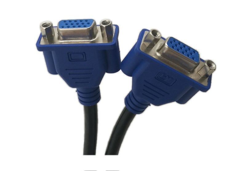 zdyCGTime DMS-59 59-Pin Male to Dual VGA Female Y Splitter Video Card Adapter Cable for Matrox Molex ATI Nvidia Lenovo Hp Dell Computer-10inch - Image 4