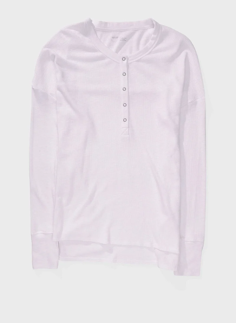 Aerie Button Detail T-shirt