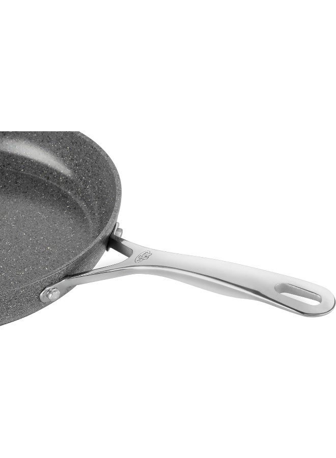 BALLARINI Salina Frying Pan, 28 cm, Aluminium, Ceramic Non-Stick Coating with Titanium Hard Primer, Scratch-Resistant Ceramic Pan for All Hobs, Suitable for Induction Cookers, Made in Italy - Image 4