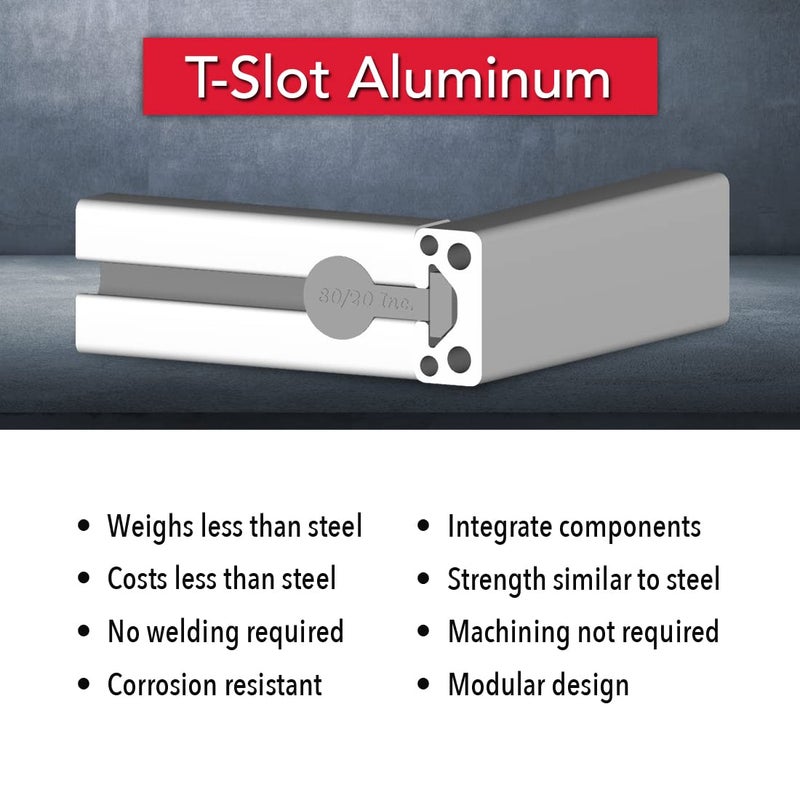 80/20 8020, 1575, 15 Series 1.5 Inch x 0.75 Inch 1.5X.75 T-Slotted Aluminum Extrusion Extruded DIY Smooth One Channel Linear Slot Bar Rail (Clear Anodize, 72" Long) - Image 5