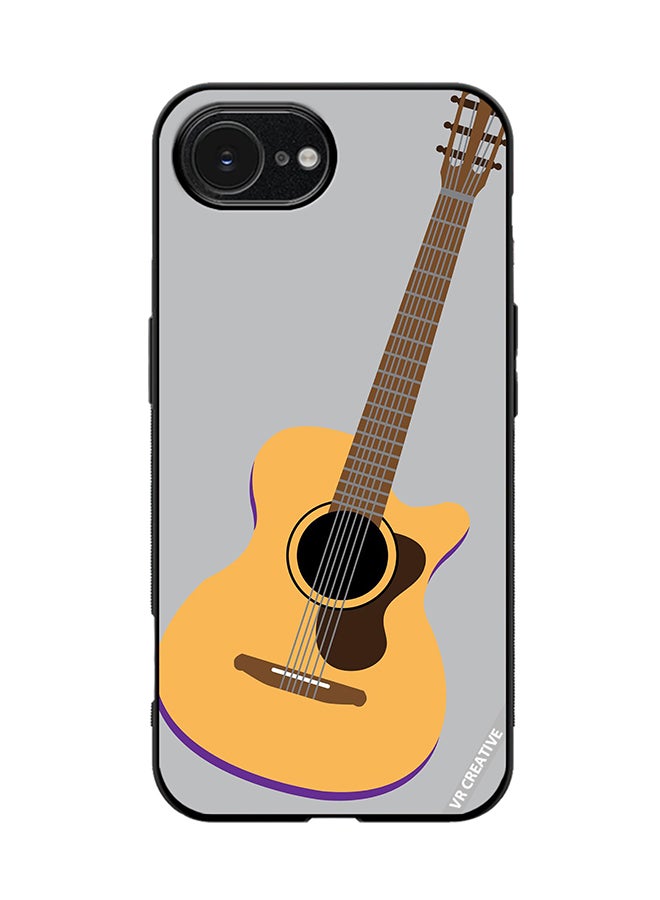 Protective Case Cover For Apple iPhone 16e Guitar Musical Design Multicolour