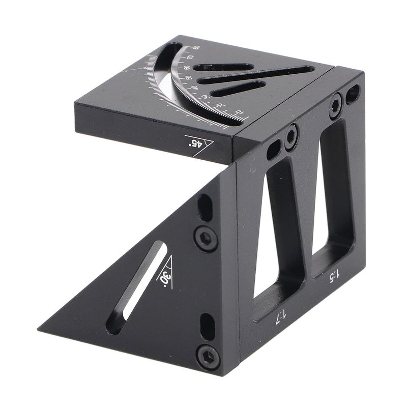 Aluminum Alloy 3D Multi Angle Measuring Ruler 45 90 Degree Woodworking Square Tool - Image 5