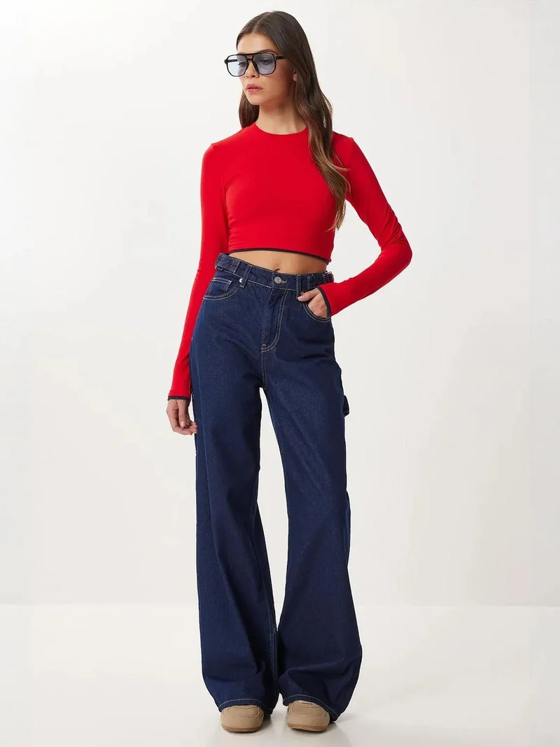 Lovely Istanbul ISTANBUL High Waist Baggy Fit Wide Leg Jeans