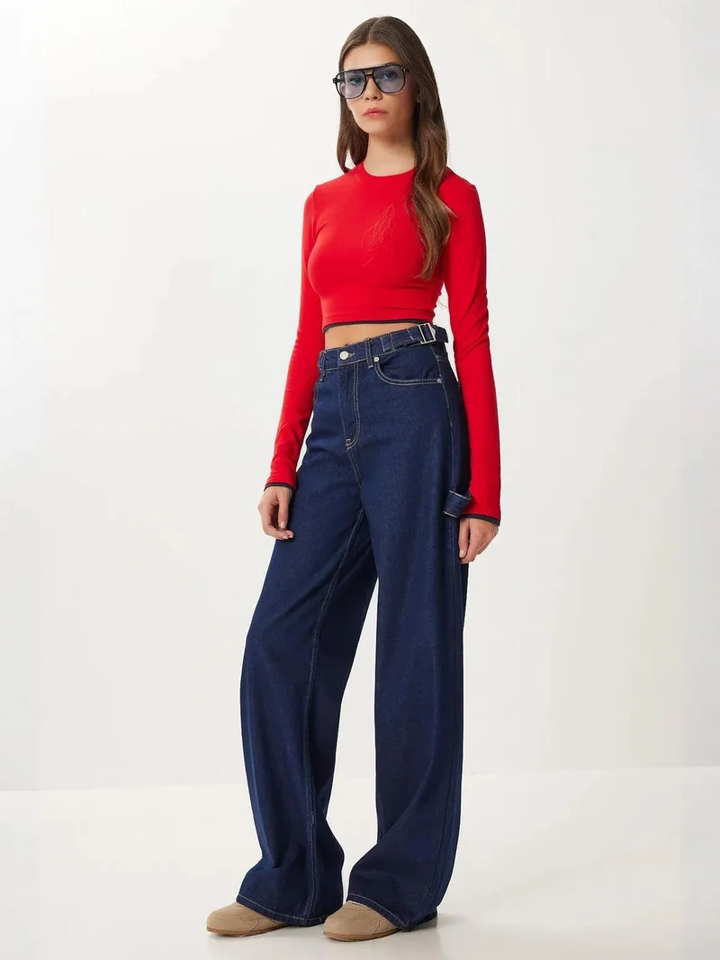 Lovely Istanbul ISTANBUL High Waist Baggy Fit Wide Leg Jeans