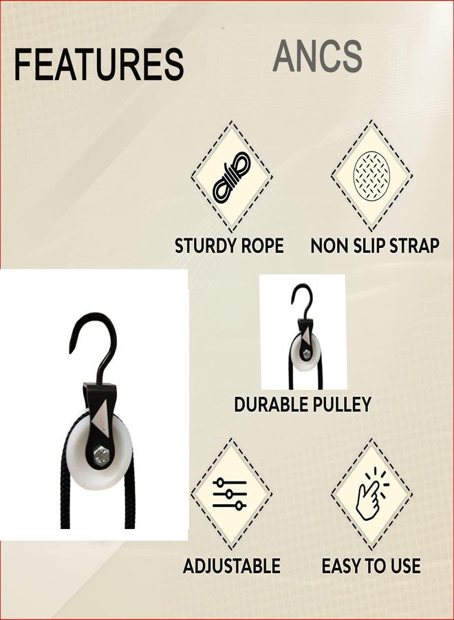 ANCS Shoulder Hand pully finger ladder For physiotherapy paralysis exercise equipment Home Door Gym Rope Exerciser Pully both hand, acromioclavicular_joint_injury - Image 3