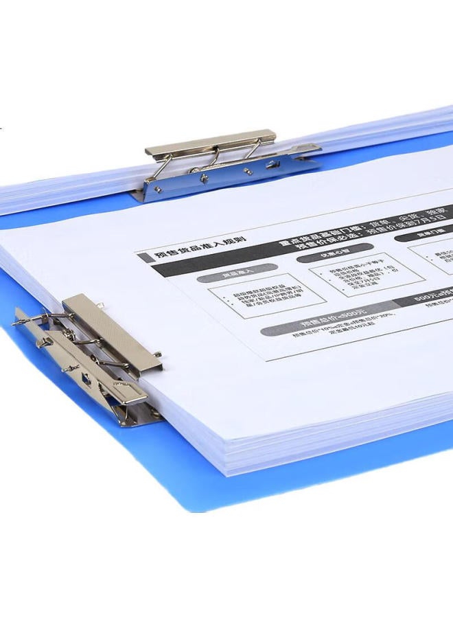 Simaa Metal Double Strong Clip Hard File Folder, Large Capacity Exam Paper Document Folder, Poetry Recitation Contract Clipboard, 1 File Organizer Office Supplies 6646 - Image 1