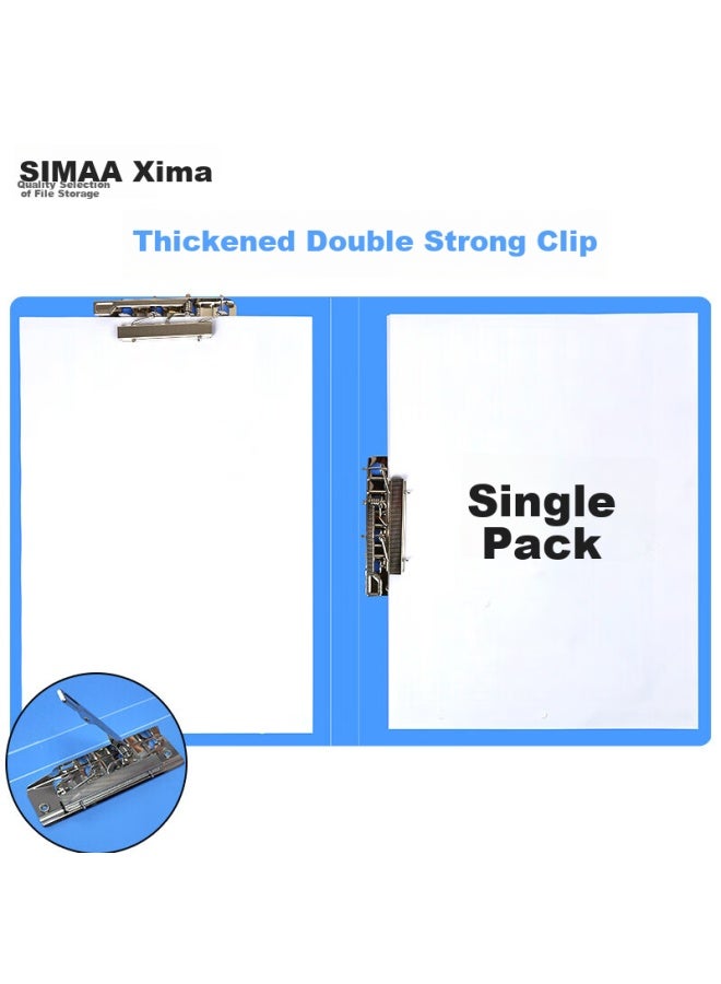 Simaa Metal Double Strong Clip Hard File Folder, Large Capacity Exam Paper Doent Folder, Poetry Recitation Contract Clipboard, 1 File Organizer Office Supplies 6646 - Image 1