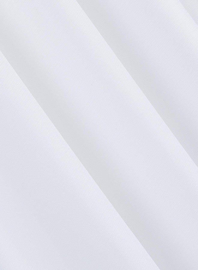 صن زيرو ستارة Sun Zero Emma Generation Bow Valance شبه شفافة بجيب للعمود، 40 بوصة × 63 بوصة، بيضاء - Image 2