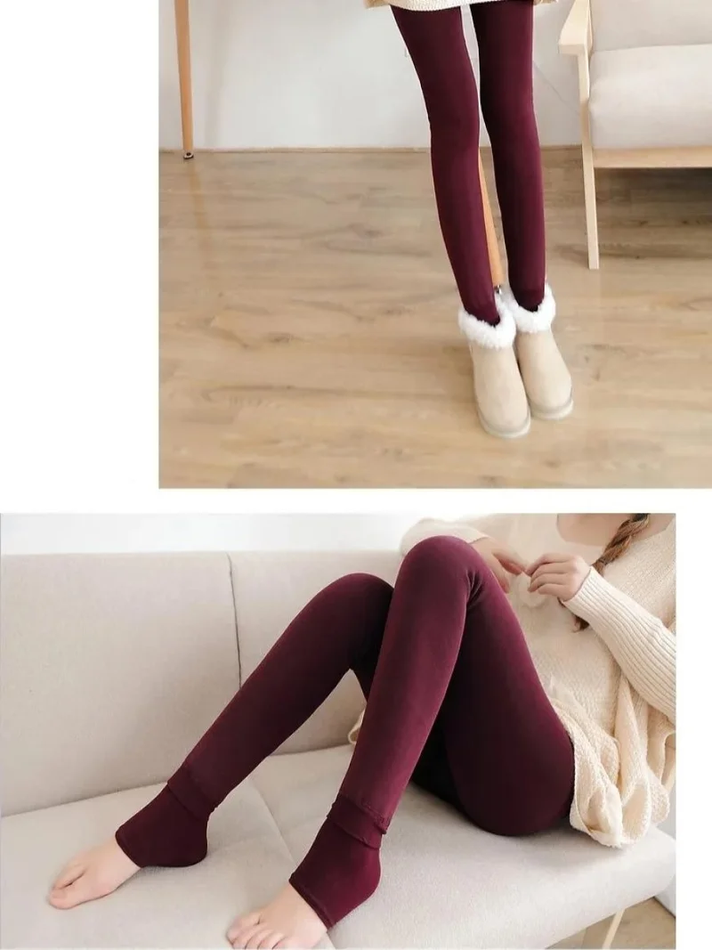 Mistirik Mystical Ravena Model With Plush Furry Warm Thick Pantyhose Tights