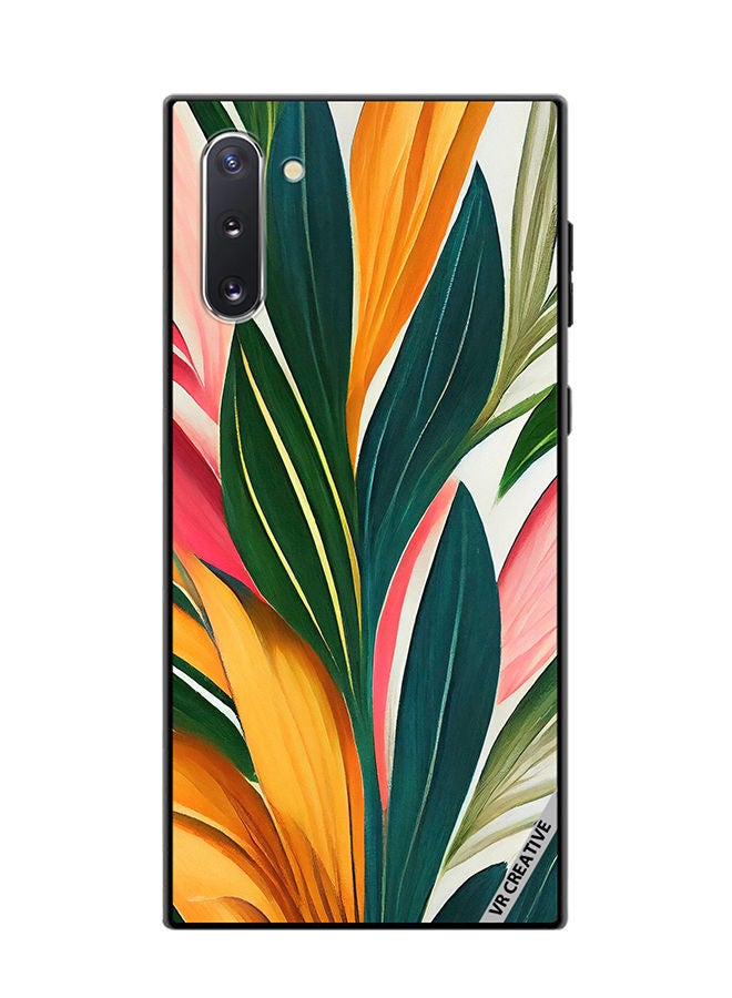 VR CREATIVE Protective Case Cover For Samsung Galaxy Note10 5G Backdrop Of Abstract Bright Style Flowers And Tropical Design Multicolour - Image 1