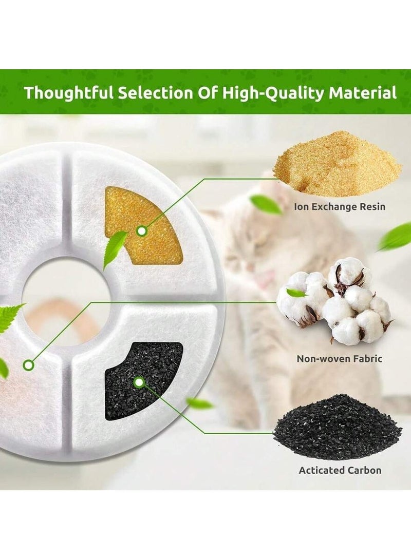 4 Pieces Of Water Fountain Filter For Cats, To Maintain The Cleanliness And Purity Of The Water, Compatible With Water Fountains With A Capacity Of 1.6 Liters And 2.4 Liters. - Image 2