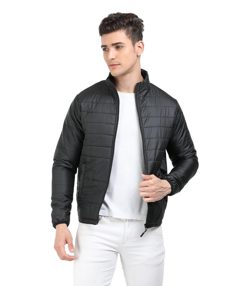 Scott International Winter Puffer Jacket | Mens Nylon Quilted standard length | Bomber Full Sleeve Monsoon | Lightweight Winter Wear Mens Jacket - Image 1
