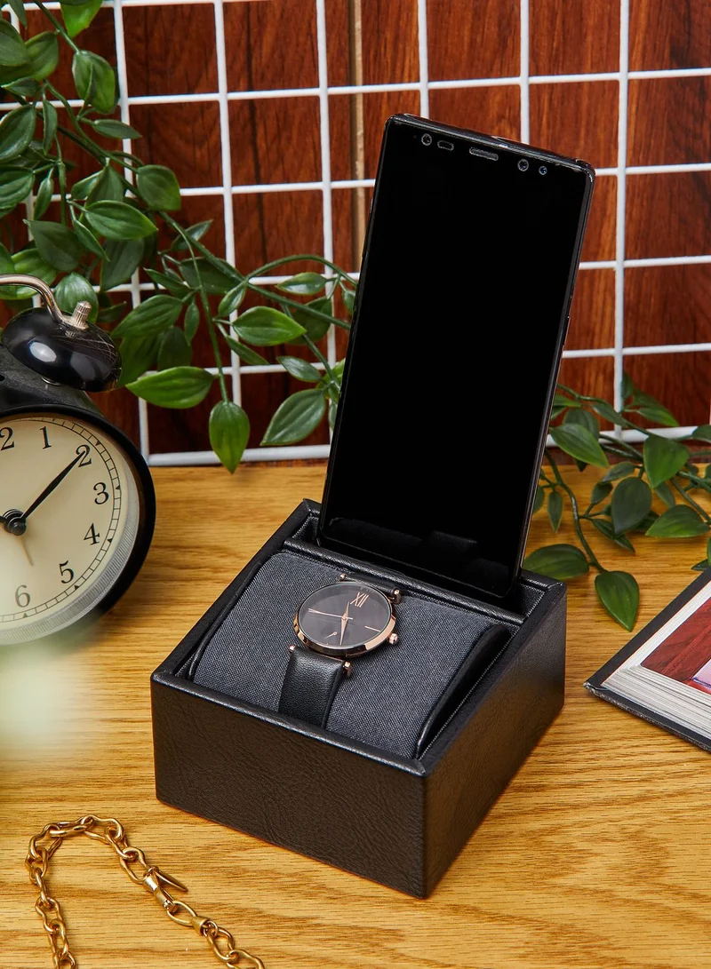 Stackers Black Tech & Watch Storage Hub