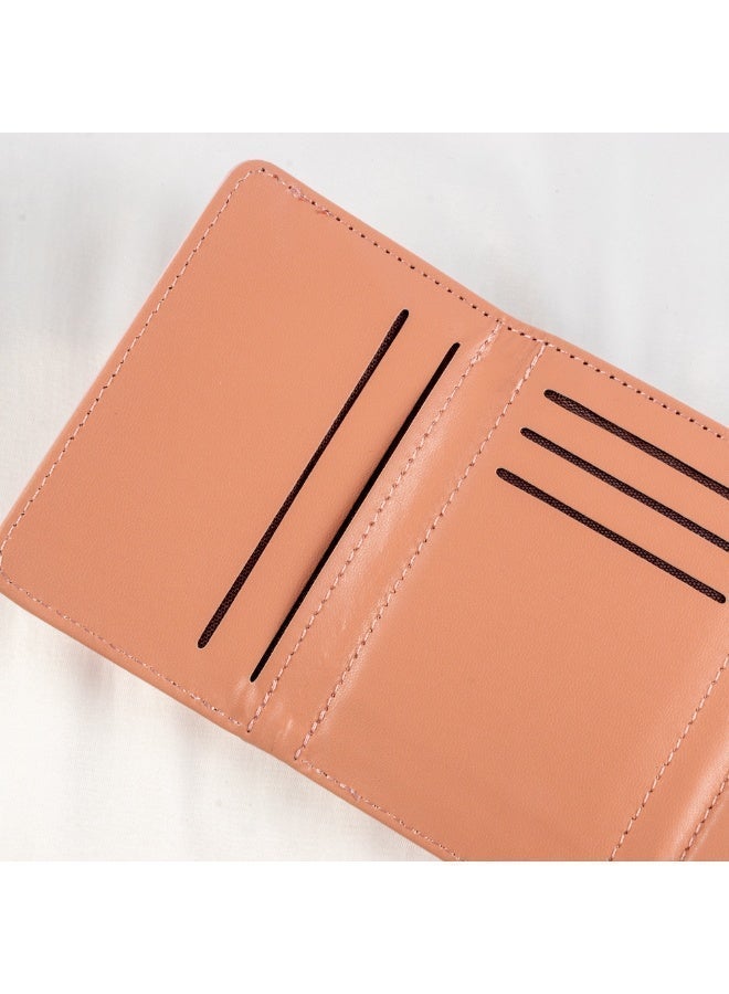 محفظة وحاملة بطاقات جلد أخضر تحتوي على جيوب متعددة للنقود والبطاقات - Image 3