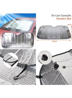 Carub Standard Size Auto Windshield Sunshade with Suction Cup  - Image 2