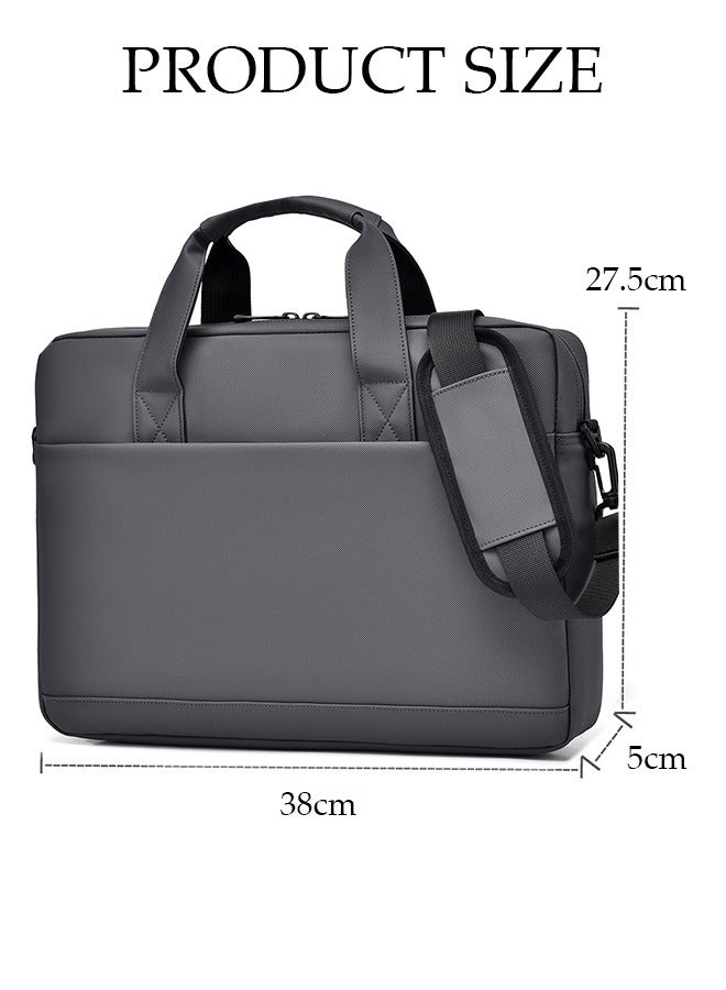 DUNISO 15.6 Inch Laptop Bag Lightweight Computer Bag Travel Business Briefcase Water Resistance Shoulder Messenger Bag Laptop Handbag for Men and Women Work Office  - Image 4