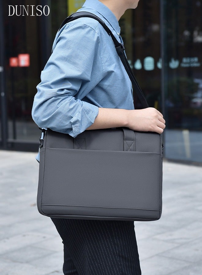 DUNISO 15.6 Inch Laptop Bag Lightweight Computer Bag Travel Business Briefcase Water Resistance Shoulder Messenger Bag Laptop Handbag for Men and Women Work Office  - Image 5