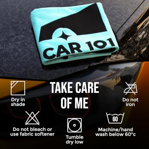 CAR101 Microfiber Cloth - 1Pcs - 60x50 cm - 600 GSM - Blue | Multipurpose | Lint-Free | Superior Softness & High Absorbency | Microfibre Towels for Car, Bike & Household Cleaning - Image 4