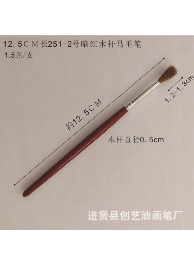 Chuangyi Acrylic Paint Pen Plastic Rod Digital Oil Painting Brush Flat Head Brush Gouline Brush Vinyl Doll Plaster Nylon Pen - Image 1
