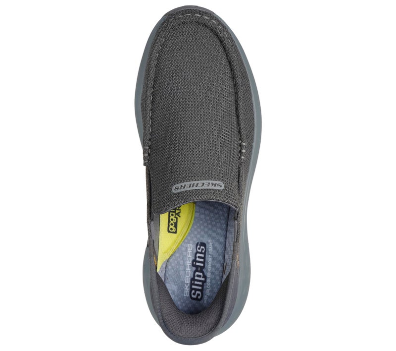 SKECHERS سكيشرز بارسون - رالفين بتقنية السحب السهل رمادي - Image 3