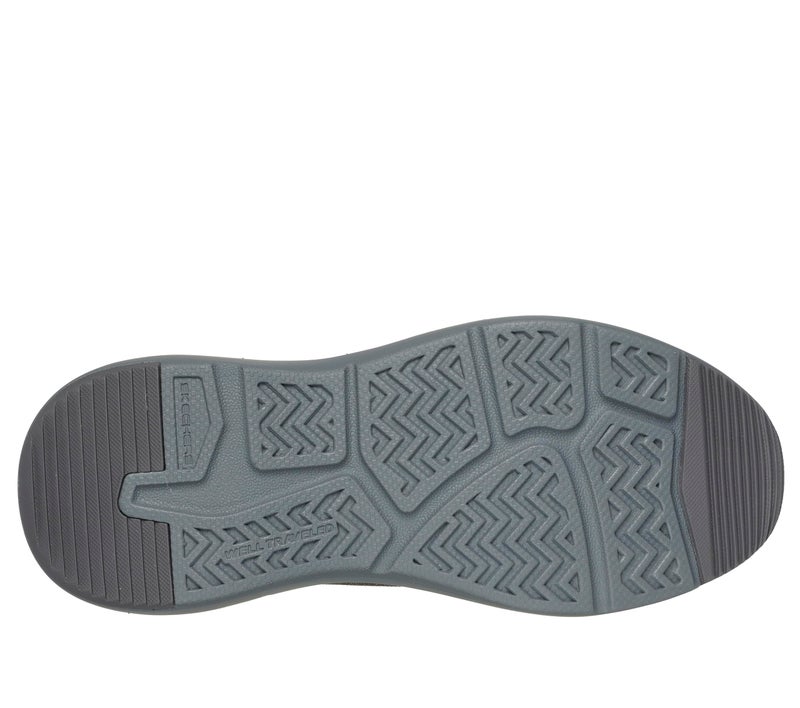 SKECHERS سكيشرز بارسون - رالفين بتقنية السحب السهل رمادي - Image 4