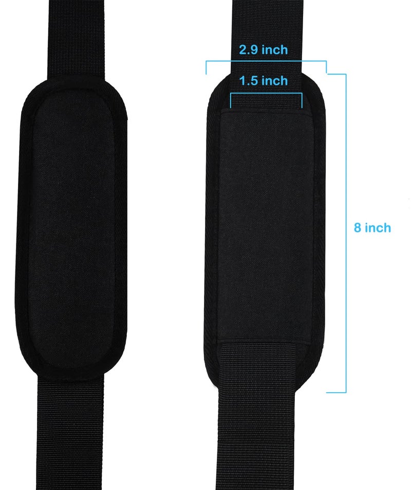 AREYLO Universal Replacement Laptop Shoulder Strap, Durable 55" Adjustable Comfortable Belt with Metal Hooks for Briefcase, Computer Messenger Bag, Laptop Case Luggage/Duffel/Camera, (Black) - Image 4
