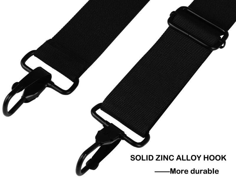 AREYLO Universal Replacement Laptop Shoulder Strap, Durable 55" Adjustable Comfortable Belt with Metal Hooks for Briefcase, Computer Messenger Bag, Laptop Case Luggage/Duffel/Camera, (Black) - Image 3