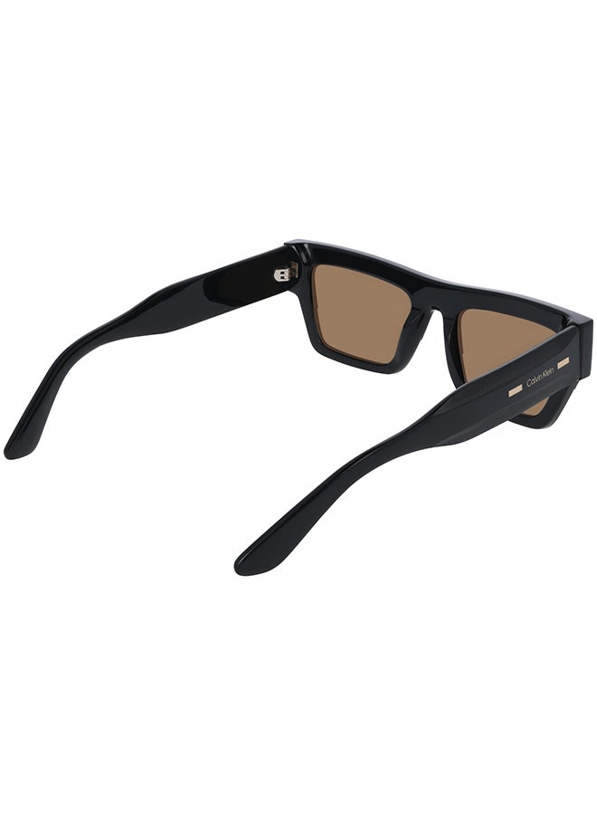 CALVIN KLEIN نظارات شمسية كاملة الإطار من أسيتات كالفن كلاين CK25510S 5220 (001) سوداء - Image 4