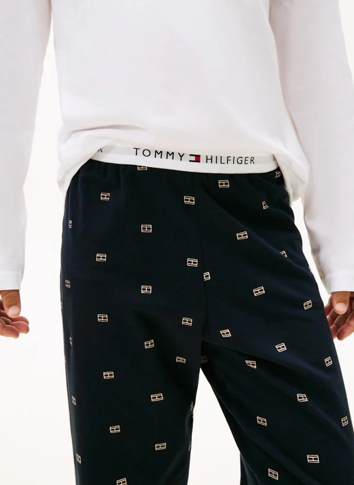 TOMMY HILFIGER Kids Stripe Crew Neck T-Shirt And Pant Set