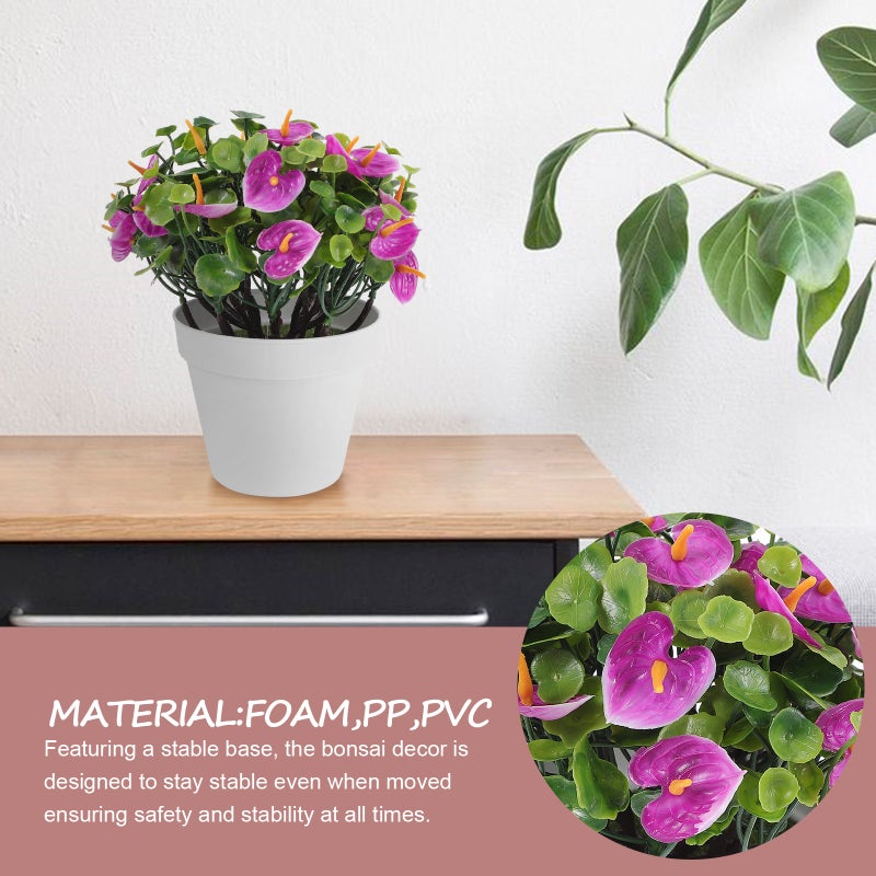 Artificial Potted Flower Faux Plants Potted Plant Decoration Simulated Bonsai Decor Fake Potted Plant - Image 5