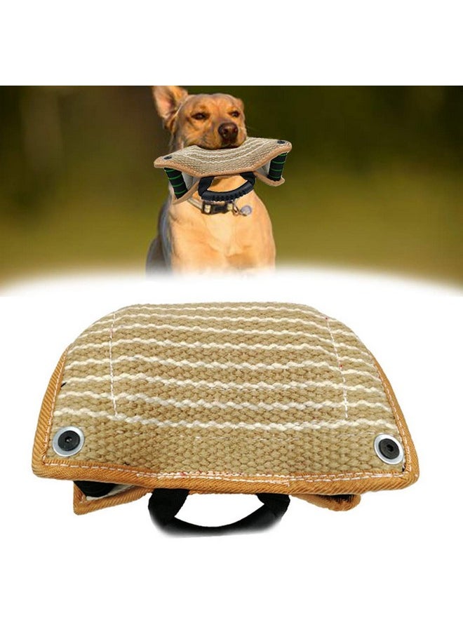 Morezi Morezi Dog Targeting Bite Wedge Tug Toy for Malinois,German Shepherd,Schutzhund Training,Jute/French Linen  - Image 1