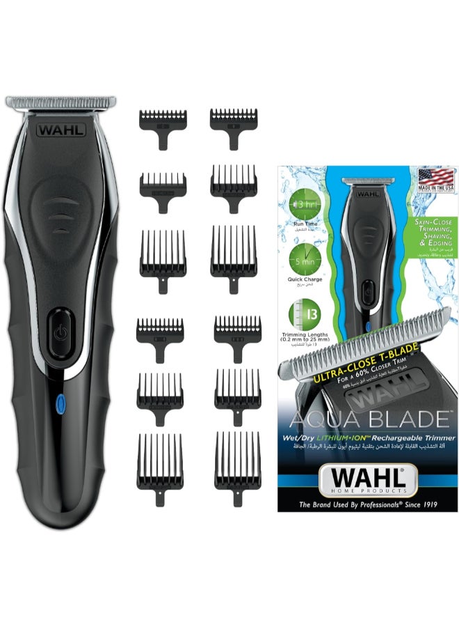 وال مقص الرجال القابل لإعادة الشحن Aqua Blade الرطب والجاف 16.5 × 4 × 4 سم 9899-927 - Image 1